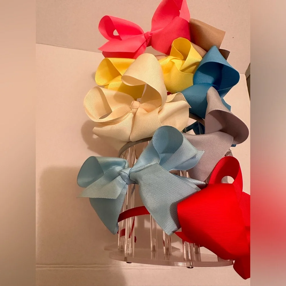 8 Grosgrain Bow Headbands